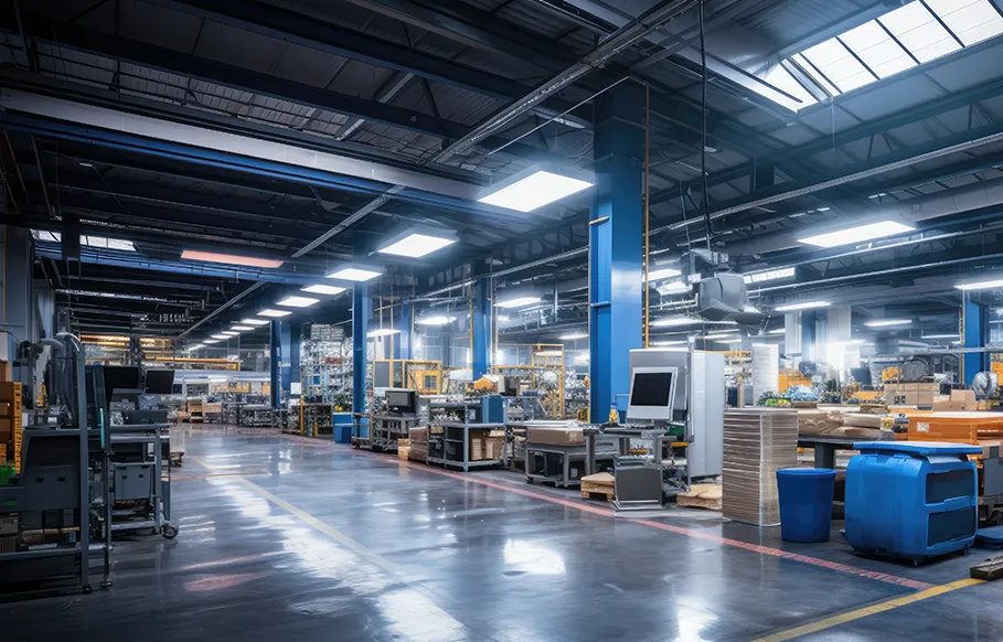 A factory floor